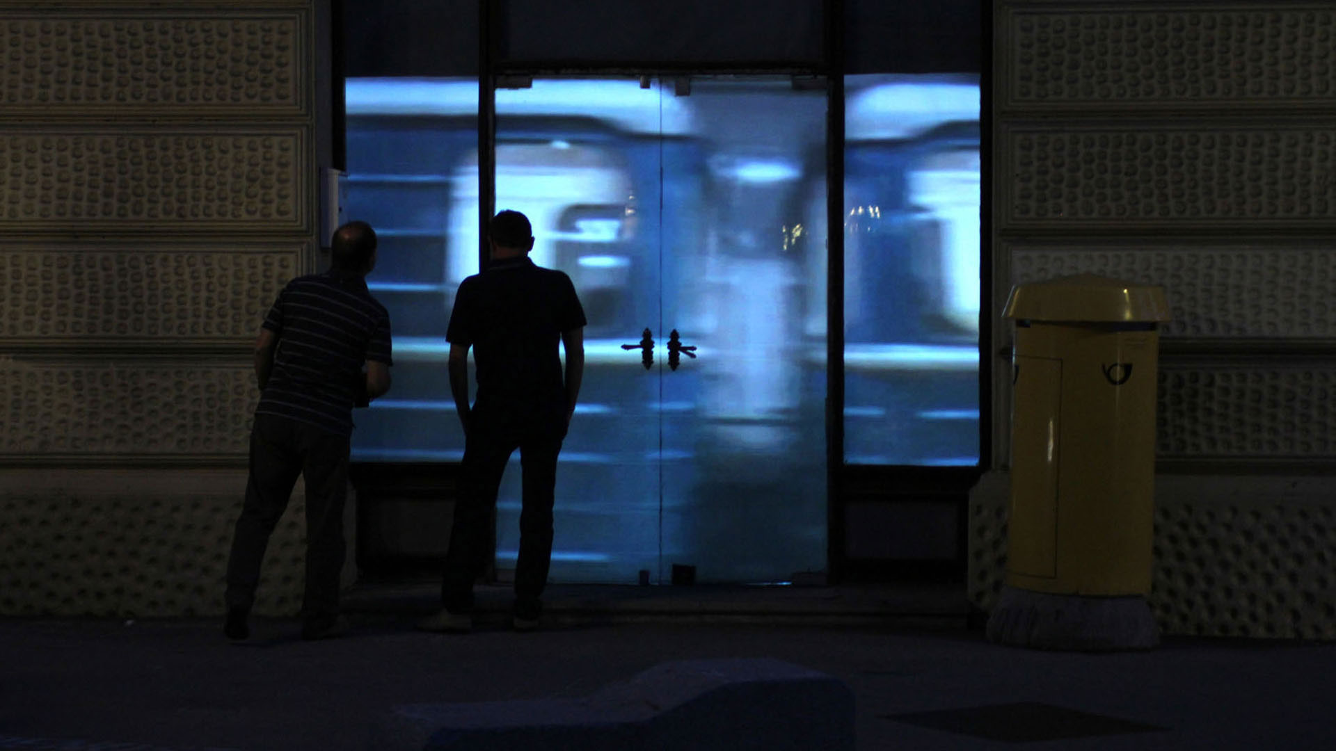 HR-Stamenov, The Ghost Train, 2012, video installation with sound, public space, Celje